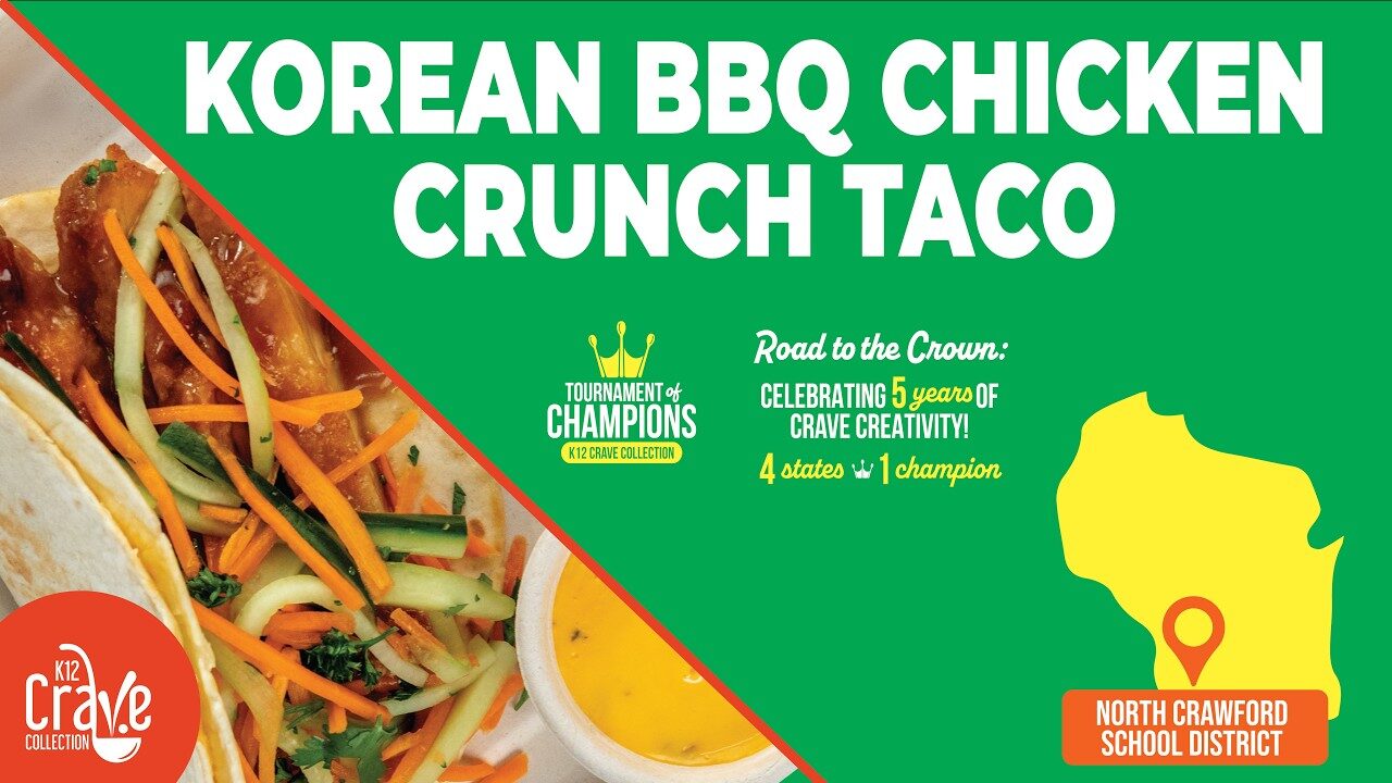 North Crawford Schools — Korean BBQ Chicken Crunch Taco, 2025 K-12 Crave Collection contestant