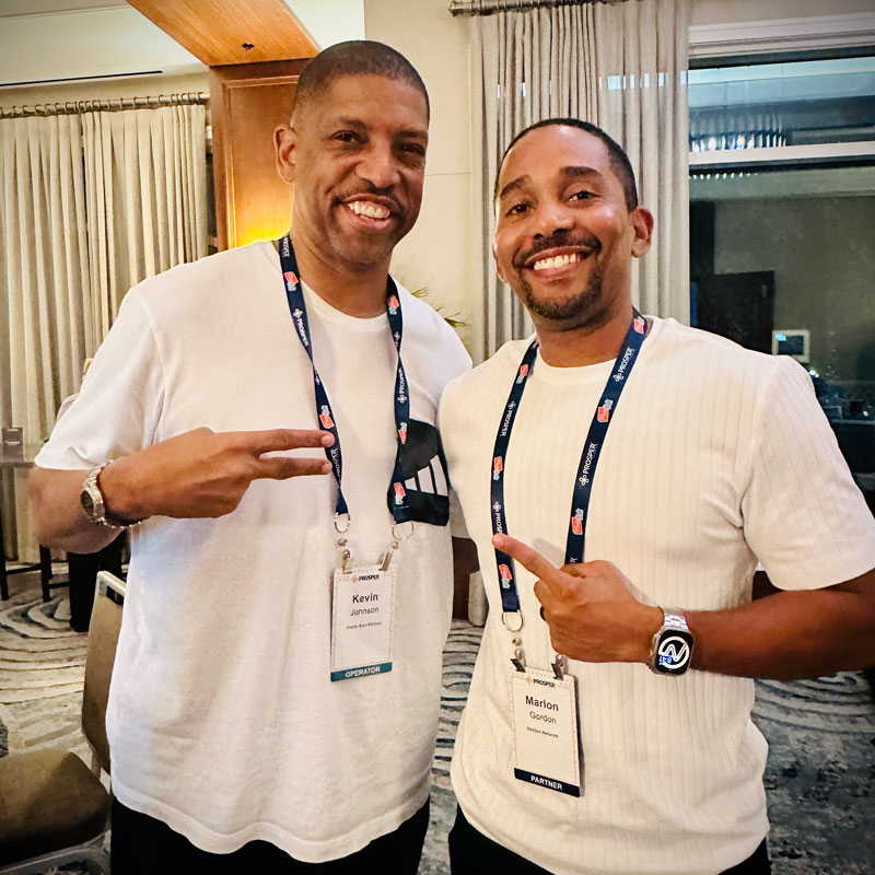 Marlon Gordon with Kevin Johnson