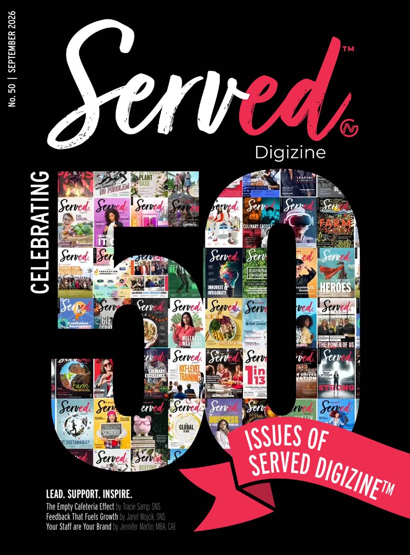 Celebrating 50 Issues — Served Digizine cover